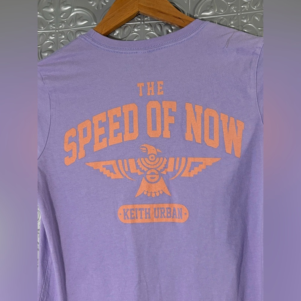 Keith Urban tour T-shirt American vintage country music band tee shirt purple